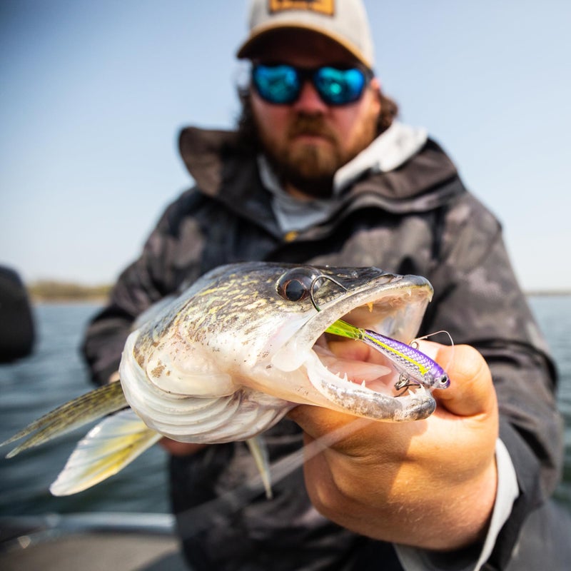 أداة صيد السمك من Northland، لعبة Pitchin' Puppet Darting لصيد السمك الفاخر من أجل القفز المفاجئ والرمي، 5/16 أونصة، سيارة سباق زرقاء - Image 2